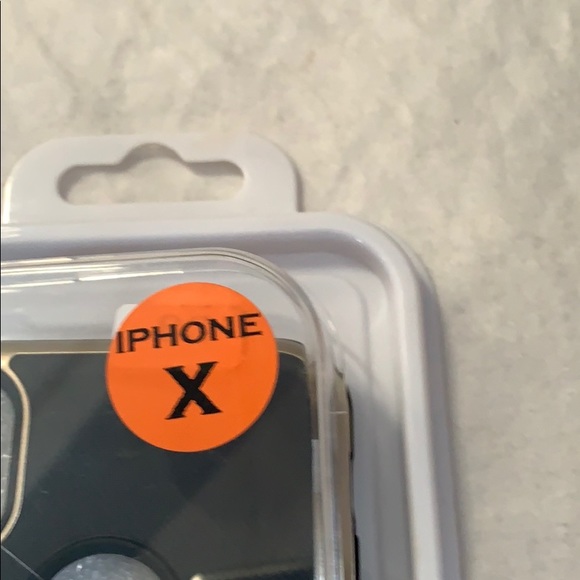 iPhone X Black and Gold Case - Picture 2 of 3